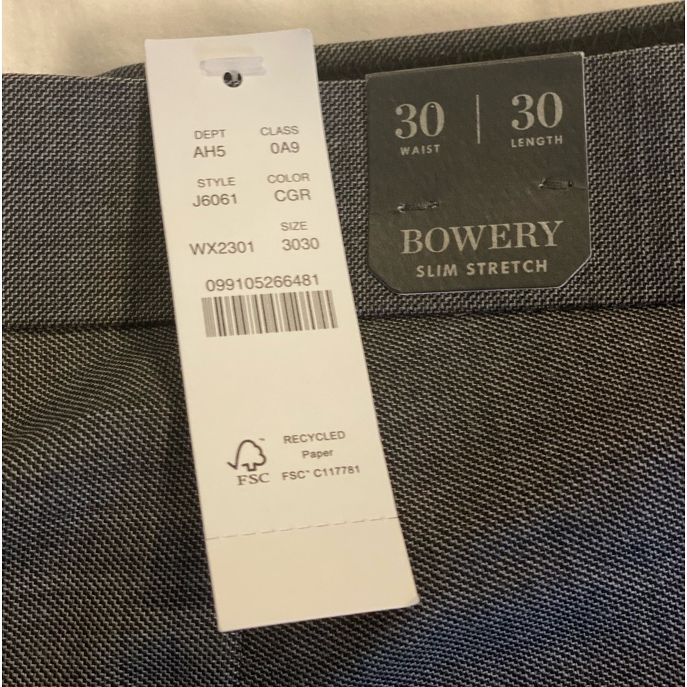 NWT J. Crew Bowery Dress Pant Charcoal size 30x30